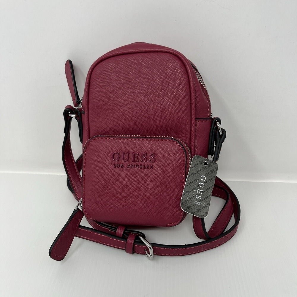 GUESS El Dorado Womens Crossbody Handbag Top‎ Zip Bag Orchid New With Tags